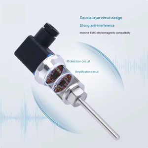 Transmisor de temperatura Pt100 integrado de alta precisión Sensor de resistencia térmica ABS antiinterferencias OEM enchufable - Product Image 2