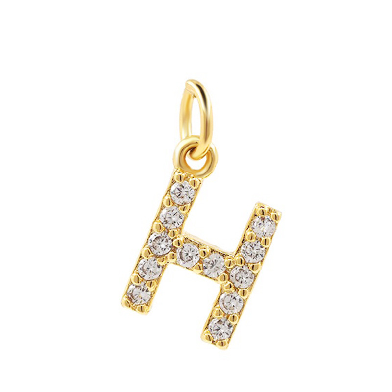 Single letter pendant H