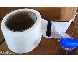 透明粘着性ロール5cm * 20m物理的な昆虫制御用の木の周りを包む粘着性の巣状アブラムシ接着剤ロールトラップバリア