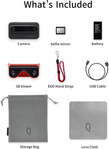 KanDao QooCam EGO 3D Cam - 24MP/8K fotoğraflar/4K 60FPS videolar PICO4 VR kulaklıklar üzerinde uyumlu Stereoscopic 3D anında ekran kamera