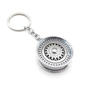 Turbine <strong>Turbo</strong> Keyring Auto Parts Model Wheel Rim Keychain <strong>Key</strong> Chain Ring B BSCar Wheel Hub Shape Keyring