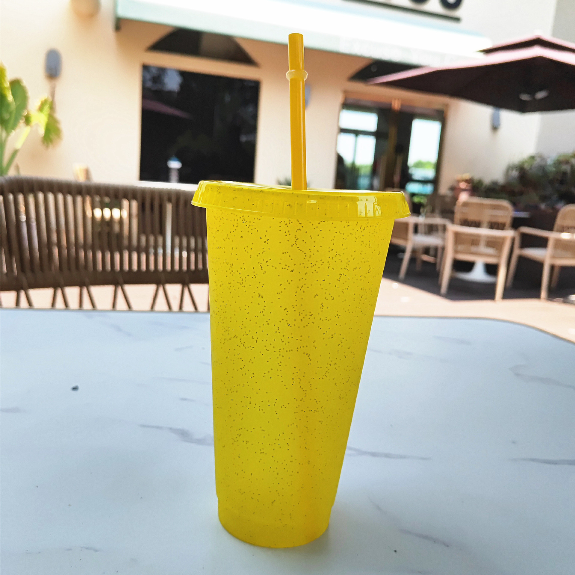 Bright yellow