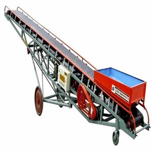 Máquina transportadora de cinta de carga y descarga de camiones de velocidad y altura ajustables