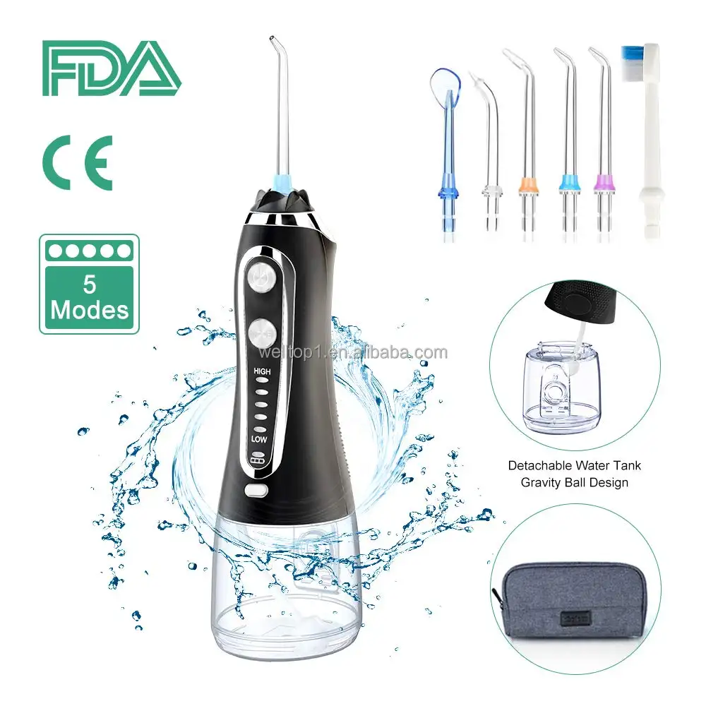 Factory Price USB Dental Floss Teeth Cleaner Cordless Water Flosser Logo Custom Flosser Teeth Cleaner