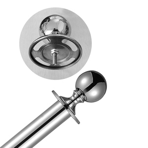 Kiểm Soát Đám Đông Bằng Thép Hàng Rào Hàng Rào Vàng Hàng Đợi Stanchion Với Chuỗi Dòng Bài Sự Kiện - Product Image 6