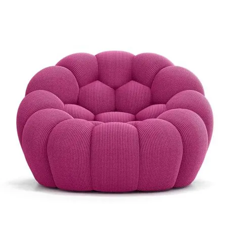 Silla reclinable de estilo moderno, sofá individual con burbujas coloridas