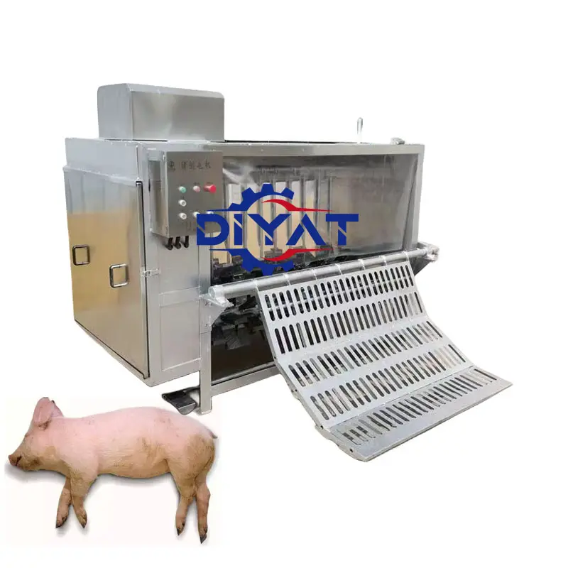 सुअर वध लाइन चिकन बकरियों भेड़ बाल स्कैल्डर और गाय तोड़ने की मशीन को हटा दें