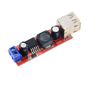 Módulo convertidor de carga USB doble para cargador de vehículo, convertidor de DC-DC de CC de 6V-40V a 5V, 3A, LM2596, USB Dual de 9V / 12V / 24V / 36V - Product Image 1