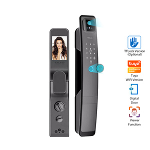 Uso domestico 3D faccia riconoscimento delle impronte digitali Smart blocco della Porta Tuya App telecomando Cerradura intelGente Fechadura De Porta