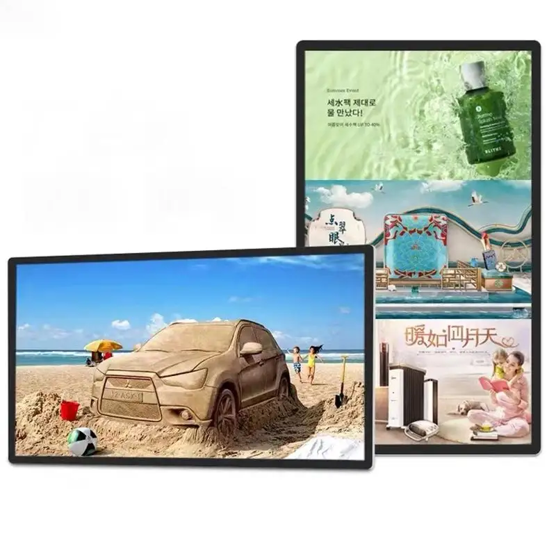 21.5,32,43,49,55,65,75,86,98 inci layar tampilan lcd iklan android tablet ad layar pemutar untuk iklan