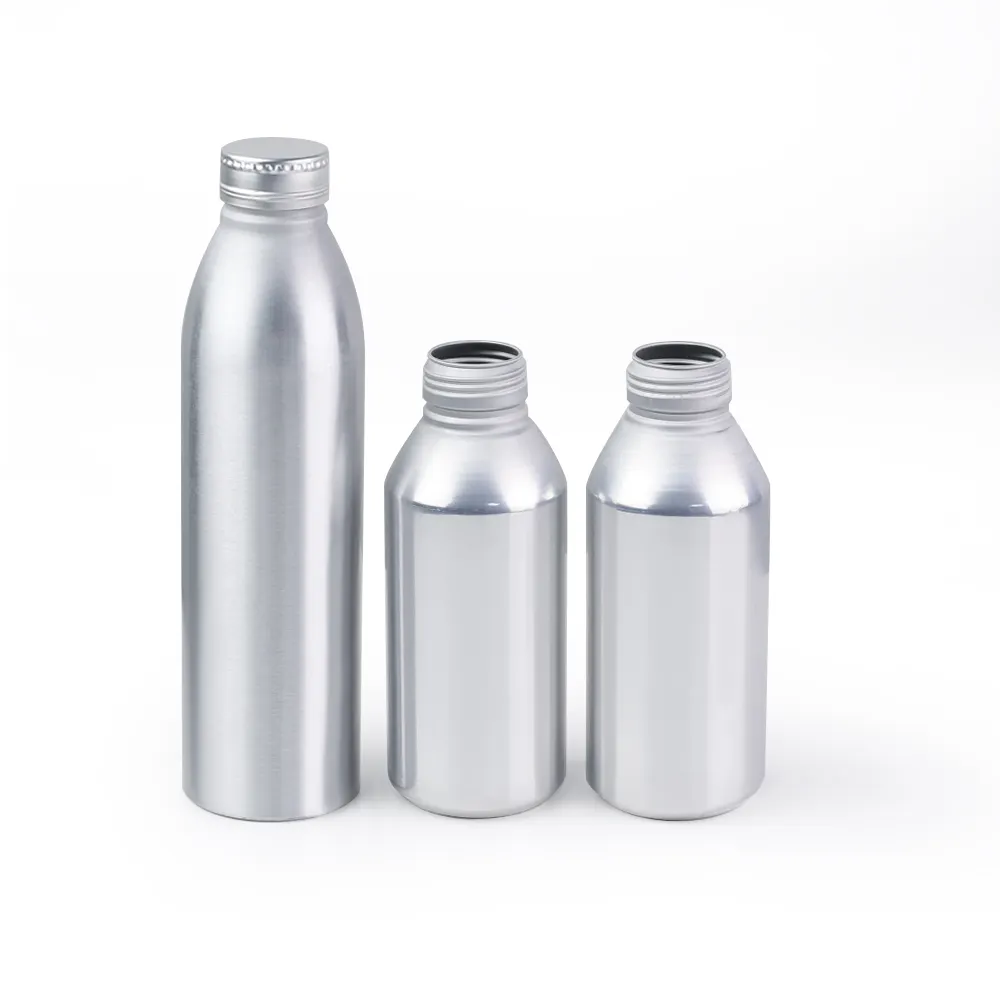 2023 Aluminium Getränke flaschen umwelt freundlich Großhandel 250ml 330ml 500ml 600ml manipulation sicherer Deckel