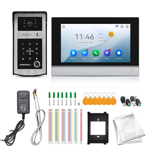 High Quality 7 Inch <strong>IPS</strong> Touch Screen Video <strong>Intercom</strong> <strong>System</strong> <strong>Fingerprint</strong> Recognition Supports Multi-Languages Optional Doorbell - Product Image 6