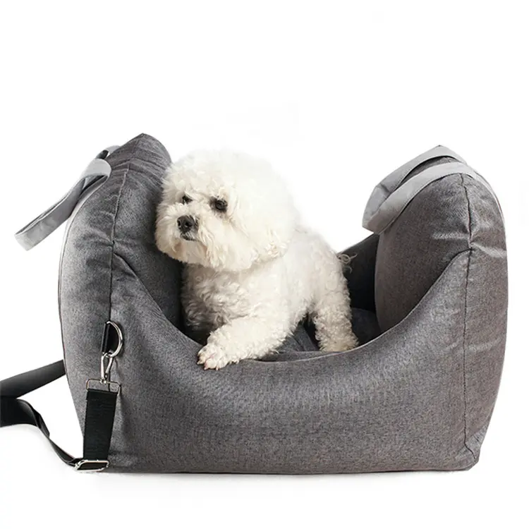Multifunction Waterproof Crease Resist Car Seat Travel Dog Bed Outdoor With Safe Belt and Dog Leash