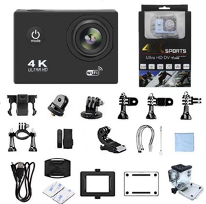 2022 Neue <span class=keywords><strong>DV</strong></span> Mini Smart HD Outdoor 4K mit externer Mikrofon kamera 30fps 1080p 60fps wifi Cycling Action Kamera