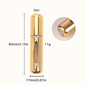 ขวดน้ำหอมแบบพกพาขนาด 5 มล. และ 8 มล. ทำจากอะลูมิเนียม แบบเติมได้ สำหรับการเดินทาง ใช้สำหรับบรรจุน้ำหอมเพื่อการดูแลส่วนบุคคล - Product Image 4