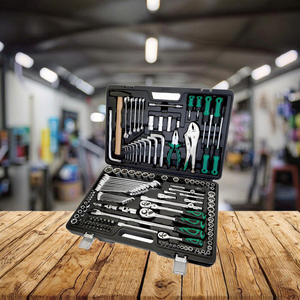 AE-S142กล่องเครื่องมือประแจวงล้อ1/4 "& 3/8" & 1/2 "144ชิ้นชุดเครื่องมือสำหรับซ่อมรถ - Product Image 4