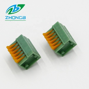 Pcb <strong>Spring</strong> Type Screwless <strong>Terminal</strong> <strong>Blocks</strong> ZB141V 141R 2.54mm - Product Image 2