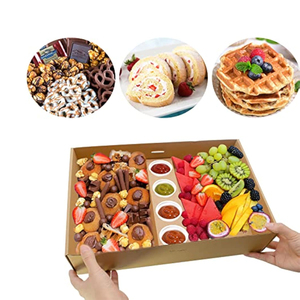 スナックブランチ放牧ケータリングプラッターボックス食品段ボール仕切りサンドイッチピクニック放牧ボックス食品用 - Product Image 2