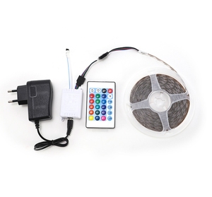 5M SMD 3528 Colorful <strong>Led</strong> Strip Kit 24 Key Remote Control <strong>RGB</strong> Color Changing Smart Strip Light With <strong>Led</strong> Driver - Product Image 5