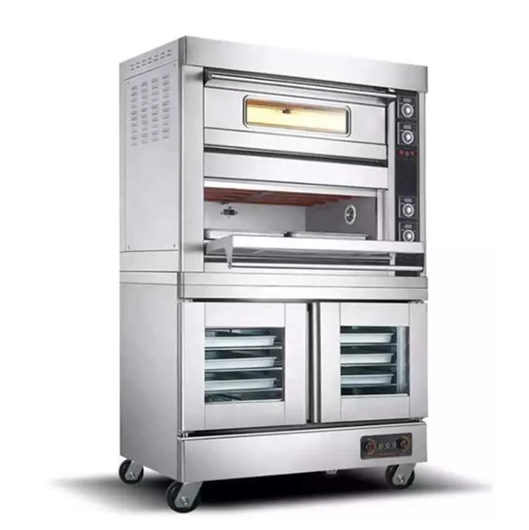 Equipamento comercial de padaria fermentação de pão e forno combinado equipamento de cozimento