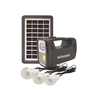 Mini Sistema Solar portátil de fácil operación GCSOAR con radio música funcional y control remoto - Product Image 1