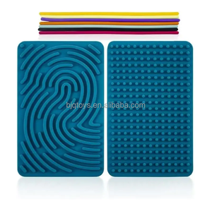 BJQ OEM Double-Sided Silicone Sensory Activity Board Unisex <strong>Fidget</strong> Toy for Kids 2-4 Years ADHD Autism 3+ Years+ Learning Tool - Product Image 1