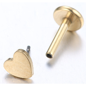 Connecteur 3,5 mm en forme de cœur doré