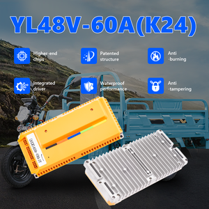 Bộ điều khiển động cơ không chổi than cấu trúc được cấp bằng sáng chế 48V 60A, bộ điều khiển tốc độ xe ba bánh điện 2000W dành cho xe ba bánh điện - Product Image 2