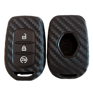 Carbon Fiber Car Remote <strong>Key</strong> case 2/3/4 Button Silicone Car Fob <strong>Key</strong> Cover for Renault Megane Talisman <strong>Espace</strong> Koleos - Product Image 5