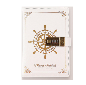 A5 200page Retro Password Book <strong>With</strong> <strong>Lock</strong> and Pen Diary Thickened Creative Hand Ledger Student <strong>Notepad</strong> Stationery <strong>Notebook</strong> Binder - Product Image 6