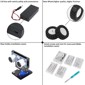 LAFVIN Smart Robot Car Kit Schildkröte DIY Montage Kit UNO Set für Arduino