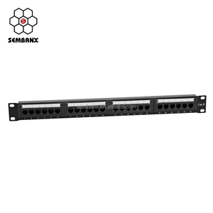 Cat6 Patch Panel 24 puertos Cat6 CAT5e Cat6A RJ45 Patch Panel 12 /24/48 puerto - Product Image 2