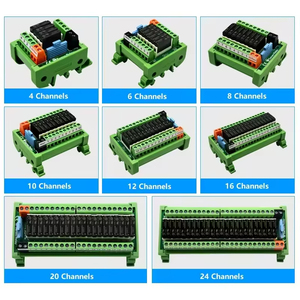 <strong>4</strong>-24 Channels PLC Control Board Relay Module Coil Voltage DC5V/12V/24V <strong>Input</strong> PNP/NPN APAN3124 Pluggable Relay 5A 1NO DIN Rail