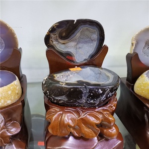 Toptan Doğal Kaya Geodes Kuvars Kristal Geodes Akik Bereket Feng Shui Için - Product Image 5