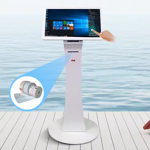 Impressora térmica com tela multitoque <span class=keywords><strong>LCD</strong></span>, <span class=keywords><strong>scanner</strong></span> de código <span class=keywords><strong>QR</strong></span>, quiosque interativo com Wi-Fi para shopping, aeroporto e banco