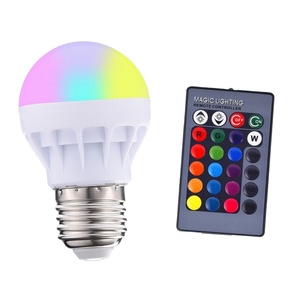 มินิขนาด RGB เปลี่ยนสีด้วยฟังก์ชันหน่วยความจํา A45 E27 ฐาน AC120V AC220V 3W RGBW หลอดไฟ LED - Product Image 2