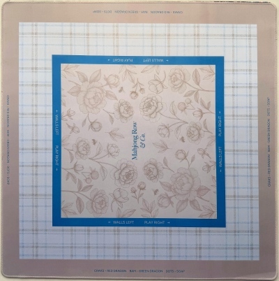Plaid pivoine beige