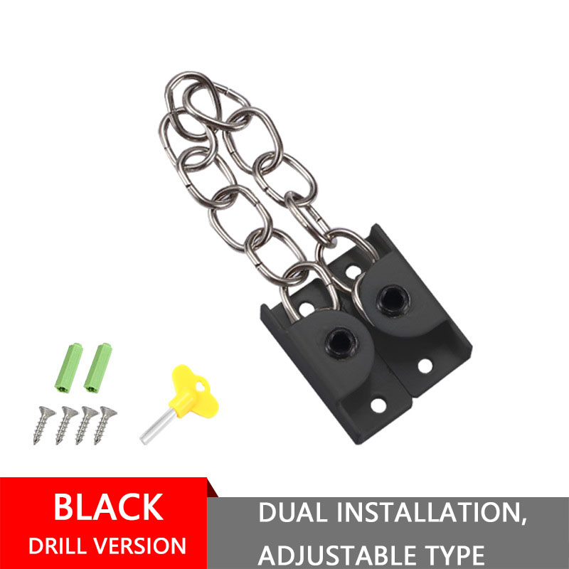 23cm Dual-head detachable(Drilled) Black