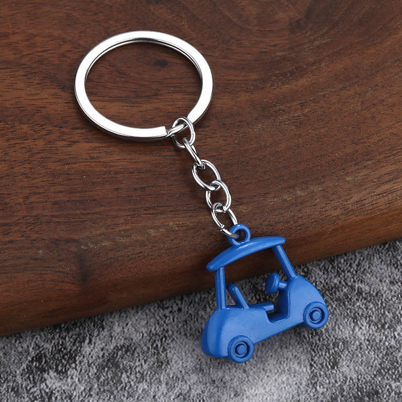Carrito de golf azul