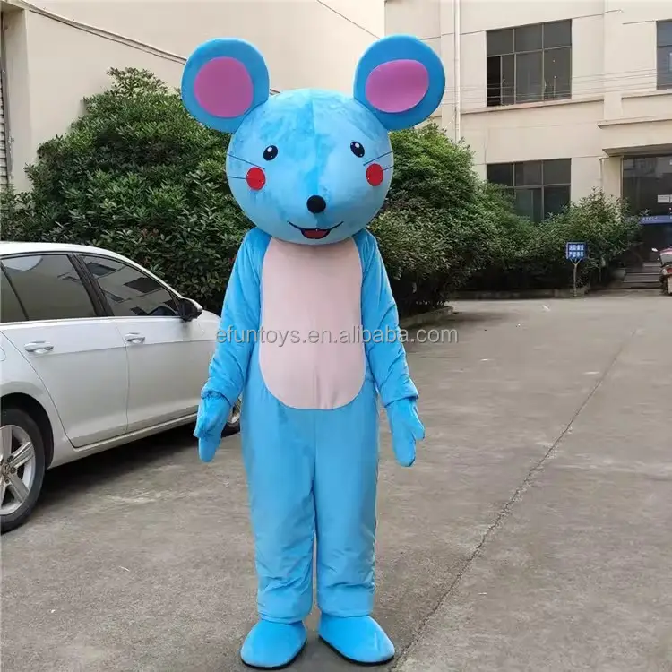 Efun MOQ 1 pieza divertido lindo ratón mascota disfraz carnaval caminar Animal disfraces para publicidad