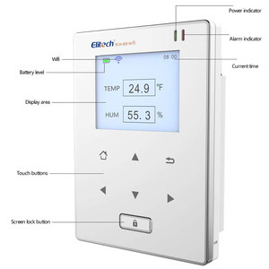 Registrador de datos de temperatura y humedad, WiFi inalámbrico, RCW-800 - Product Image 2