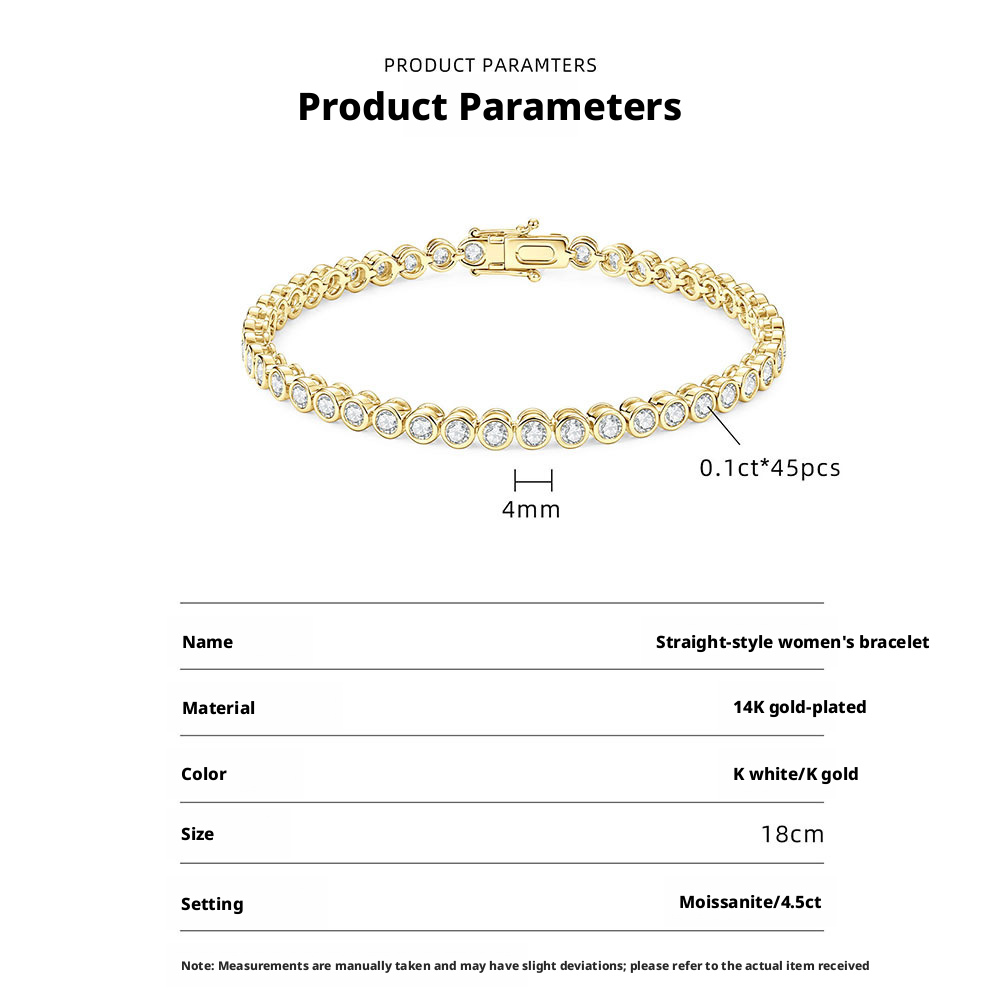 4.5ct Moissanite-Gold Plated