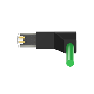 Para MARVTECH Cat5e/Cat6 Ethernet EZ Shield ángulo recto RJ45 conector cadena de arrastre Para conectores de PC industriales - Product Image 4