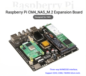 Scheda di espansione Raspberry Pi CM4-NAS con scheda di rete 2.5G PCIE a tre vie M.2 M-chiave NVME rete per moduli fotocamera