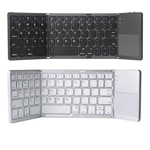 Teclado plegable inalámbrico Bluetooth, teclado de tamaño Mini con panel táctil para tableta, teléfono móvil, ordenador, teclado plegable ultradelgado - Product Image 1