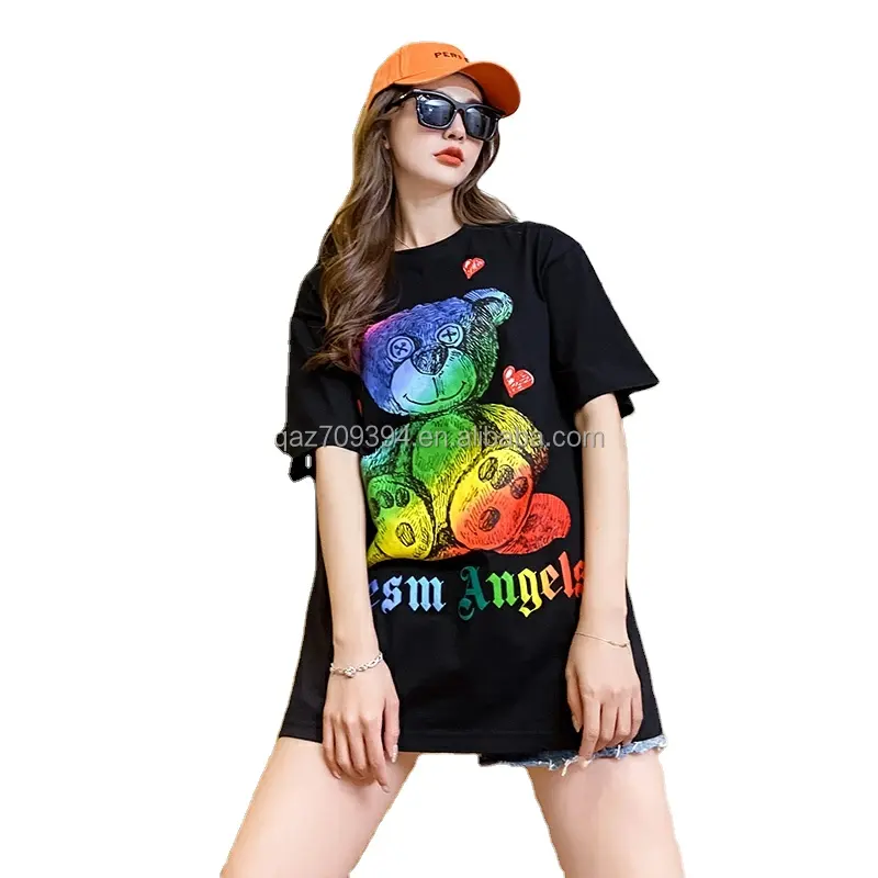 Commerce extérieur femmes T-shirt 2023 été nouvelle mode décontracté version coréenne du top usine décrochage stock en gros