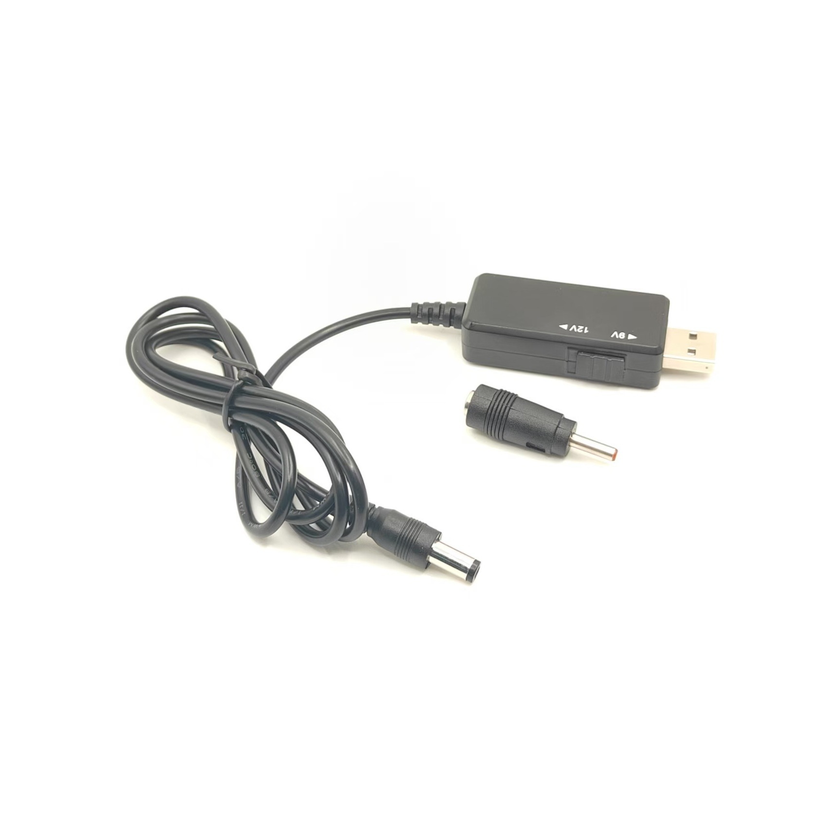 Câble boost ajustable DC 5.5*2.1mm, adaptateur 9V-12V.