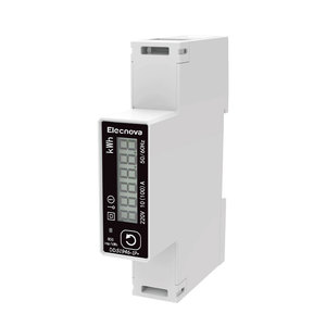 Medidor de energía eléctrica monofásico 230V 10(100)A Medidor de energía de Riel Din Modbus con interfaz RS485 - Product Image 1