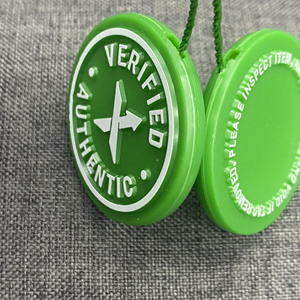 文字列ループロックエンボス加工ロゴプラスチックシールカスタムホットセール - Product Image 2