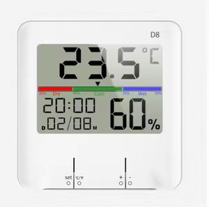 Higrómetro Digital para uso doméstico, estación meteorológica, temperatura interior, humedad, pantalla de nivel de comodidad, controlador de temperatura de plástico - Product Image 1